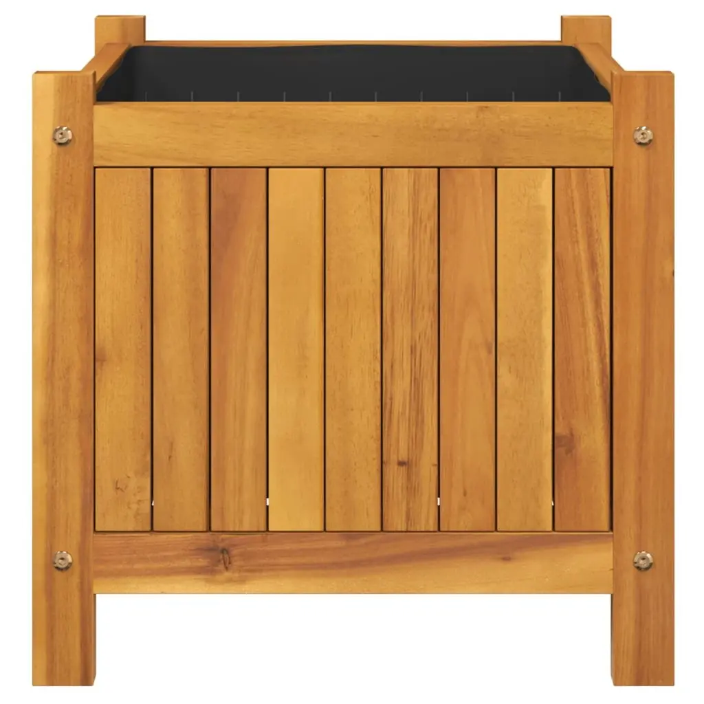 Garden Planter Box Wooden Raised Bed Acacia 42x42x40 cm Brown