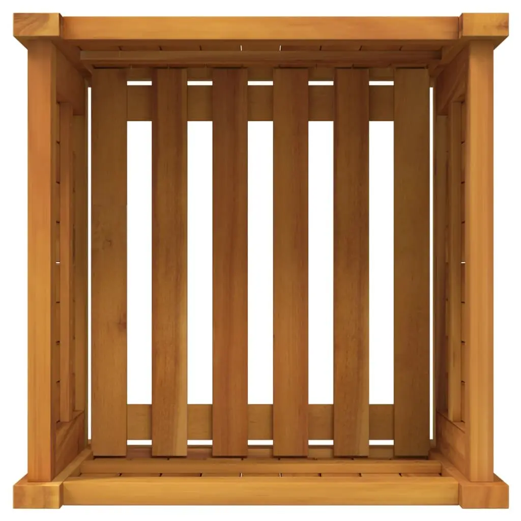 Garden Planter Box Wooden Raised Bed Acacia 42x42x40 cm Brown