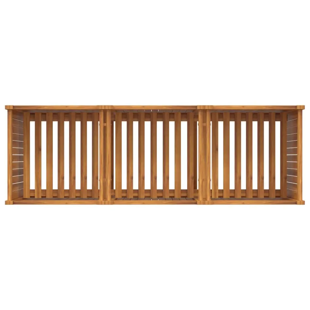 Wooden Garden Planter Box Raised Bed 150x50x75 cm Acacia Wood Brown