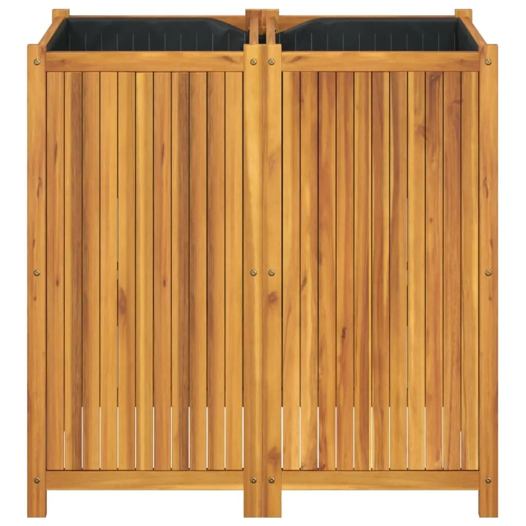 Wooden Garden Planter Box Raised Bed Outdoor Patio Balcony Decor 100L x 50W x 100H cm Brown