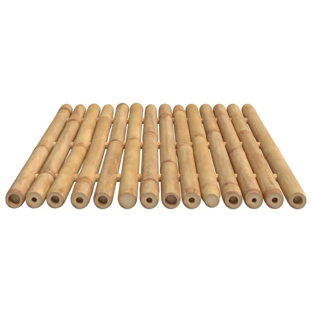 Bamboo Bath Mats Set 2 Piece 70x50 cm Brown