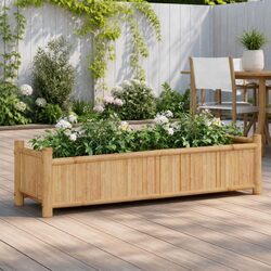 Quality Bamboo Planter Box 100x30x25cm for Outdoor Spaces