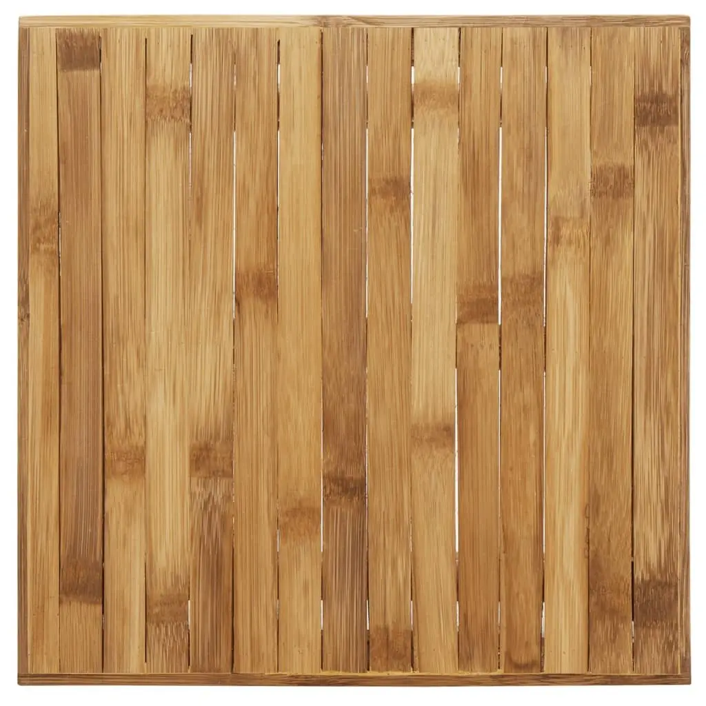 Coffee Table 45x45x35 cm Brown Bamboo Slat Design Indoor Outdoor Accent Side