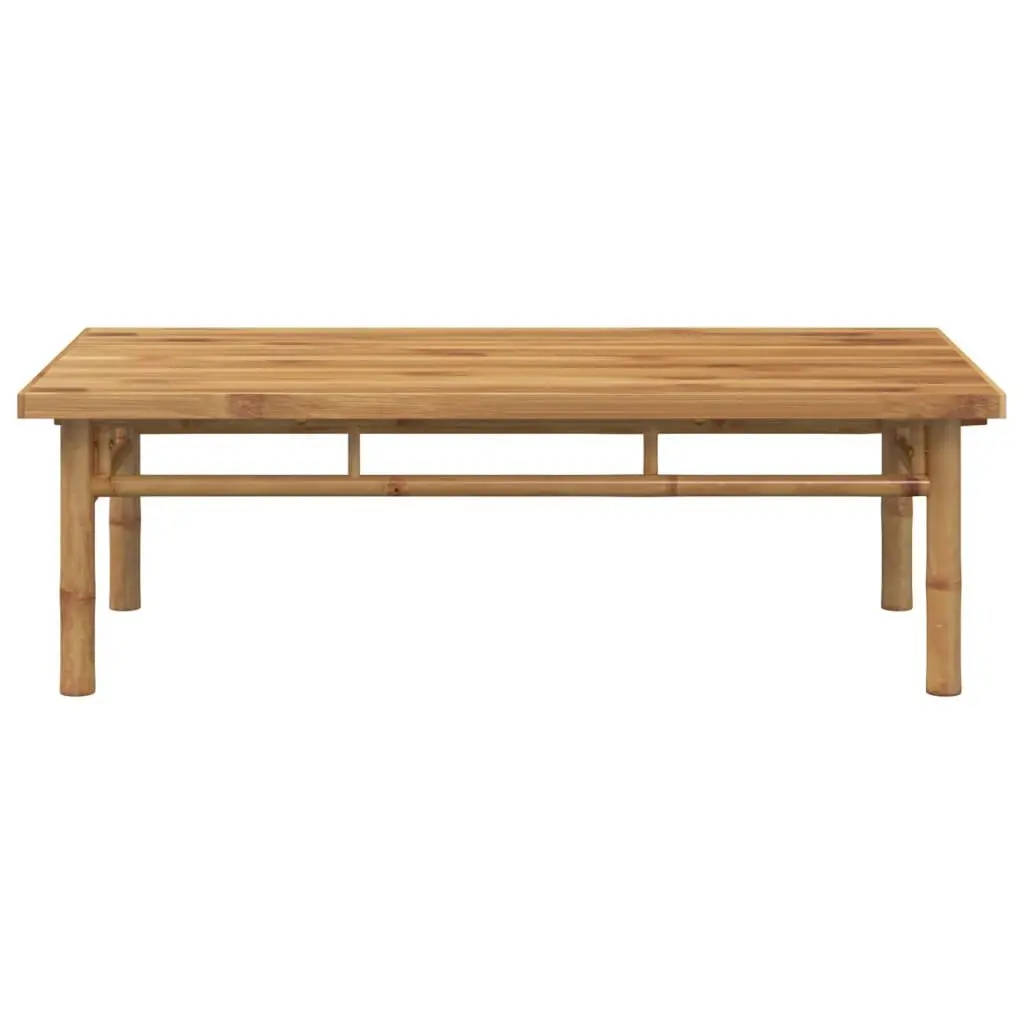 Coffee Table Bamboo 110x55x35 cm Brown Accent Living Room Furniture