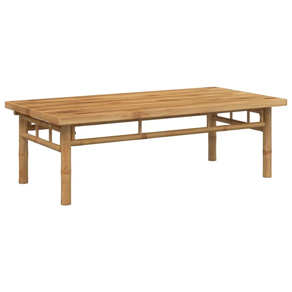 Coffee Table Bamboo 110x55x35 cm Brown Accent Living Room Furniture