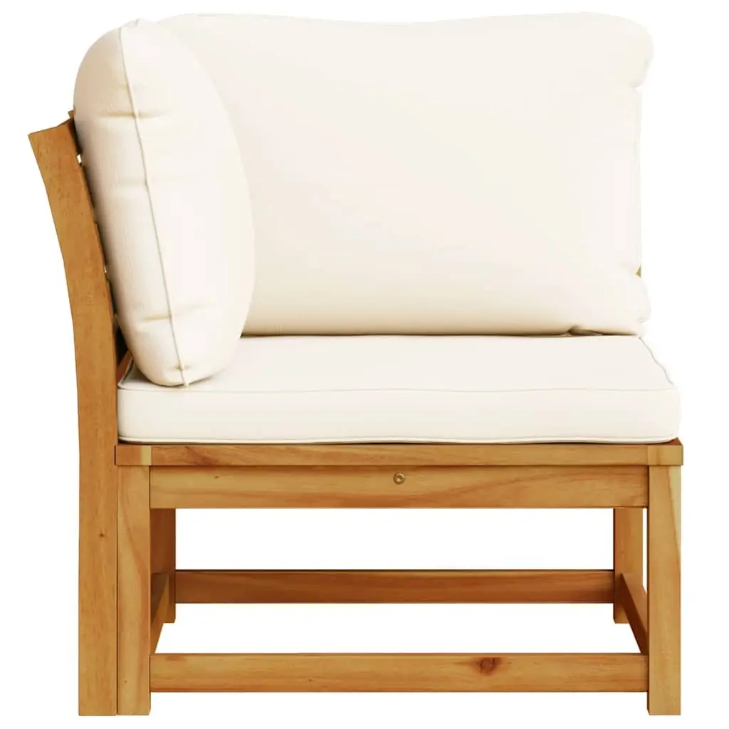 Outdoor Sectional Sofa Corner Unit Garden Patio Seating Solid Wood Acacia Brown