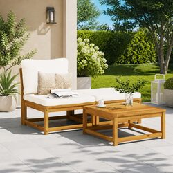 Reliable Outdoor Sofa Set with Padded Cushions