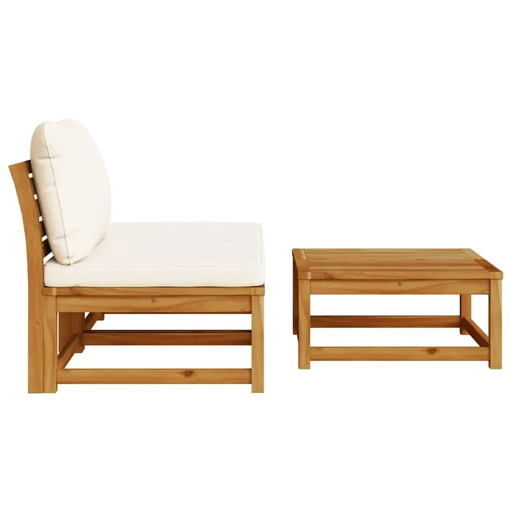 Outdoor Sectional Sofa Set Garden Lounge Furniture 3 Piece Brown