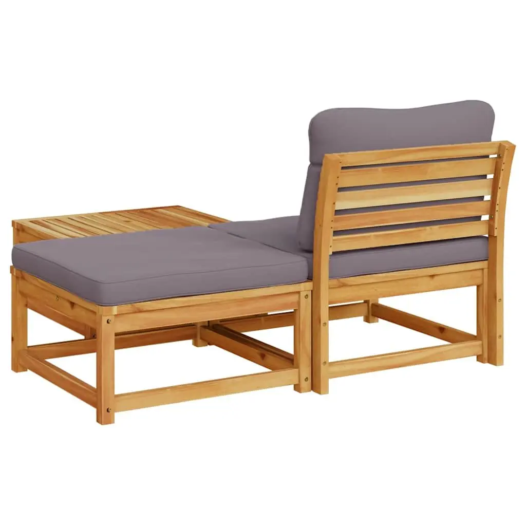 Outdoor Sectional Sofa Set Garden Lounge 3 Piece Brown