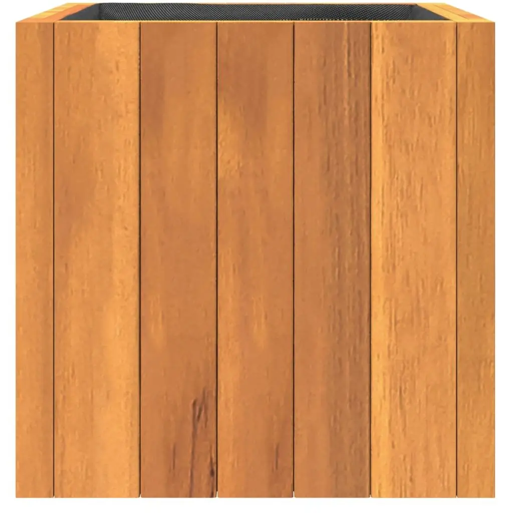 Garden Planter Box Solid Acacia Wood 25x25x25 cm Brown
