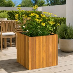 Value Garden Planter Box 35x35x35 cm in Solid Wood
