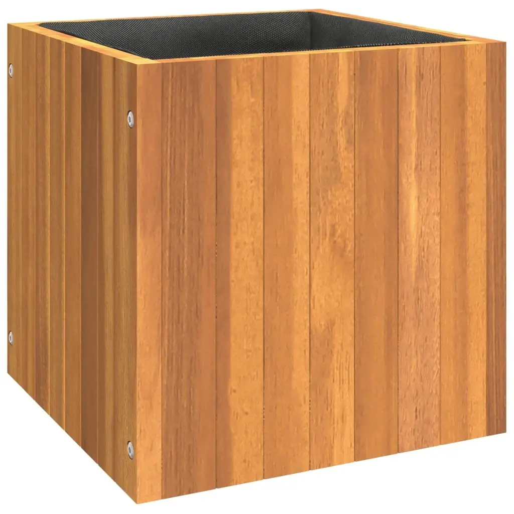 Garden Planter Box Indoor Outdoor Decor 35x35x35 cm Solid Wood Brown