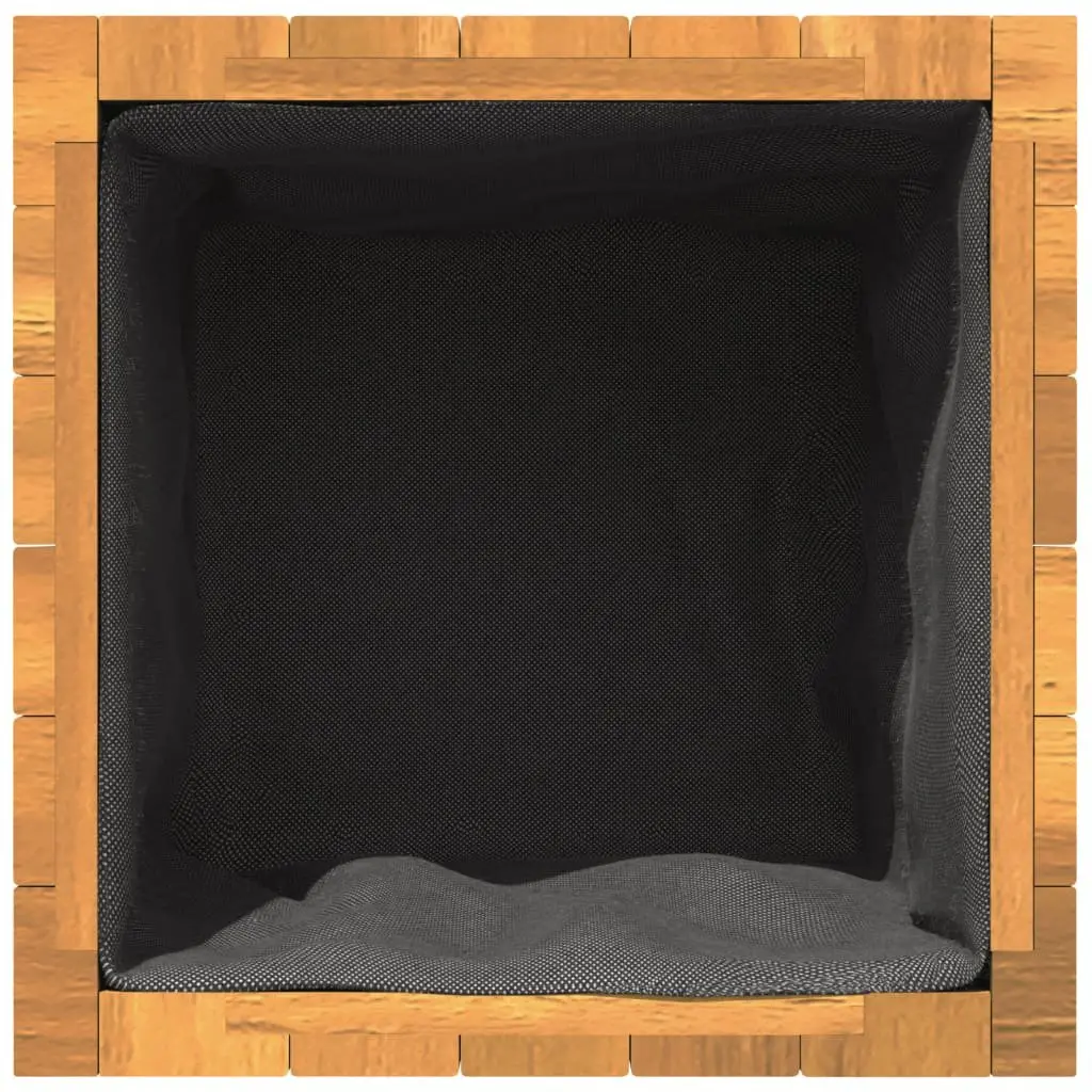 Garden Planter Box Indoor Outdoor Decor 35x35x35 cm Solid Wood Brown