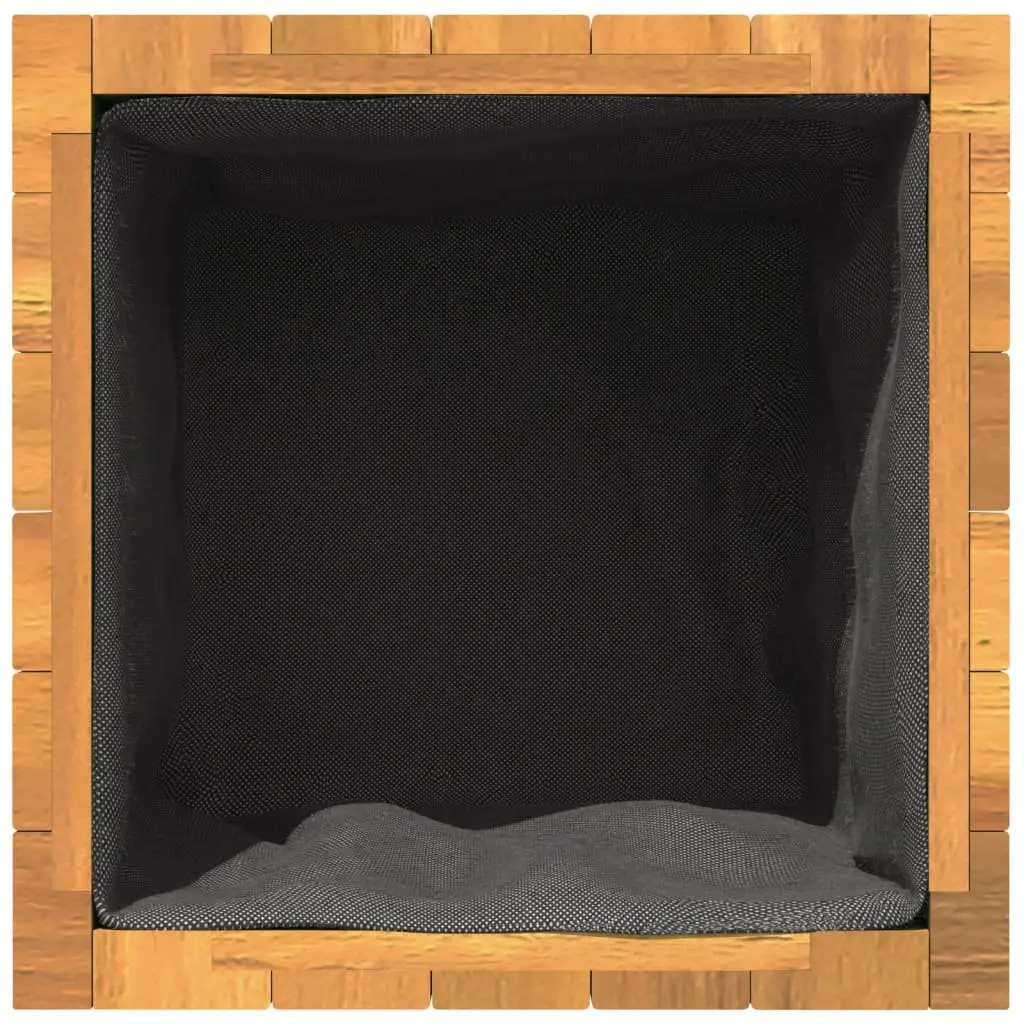 Garden Planter Box Flower Plant Container 45x45x45cm Solid Wood Brown