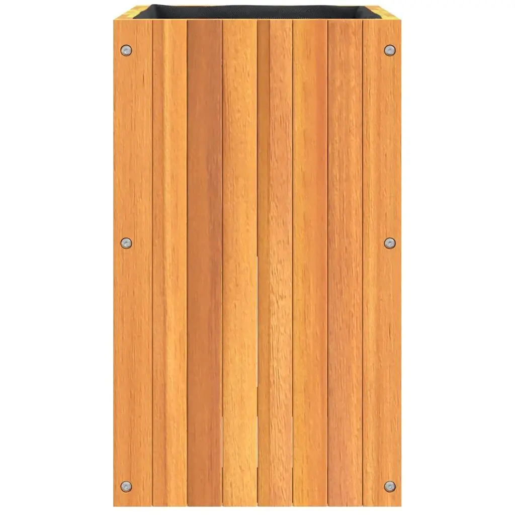Wooden Garden Planter Box Flower Pot 35x35x60 cm Brown