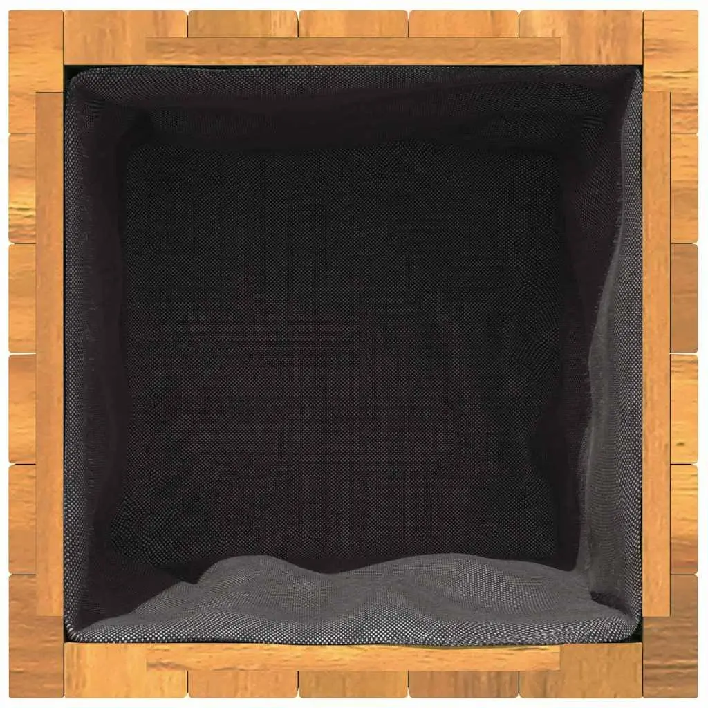 Wooden Garden Planter Box Flower Pot 35x35x60 cm Brown