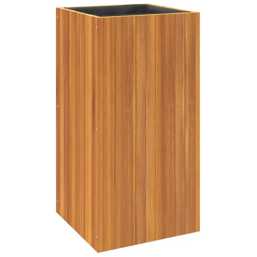 Garden Planter Box Indoor Outdoor 45x45x90cm Solid Wood Acacia Brown