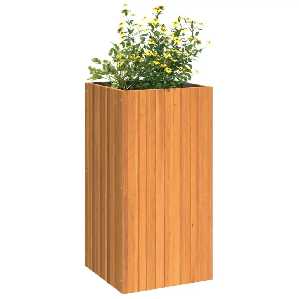 Garden Planter Box Indoor Outdoor 45x45x90cm Solid Wood Acacia Brown