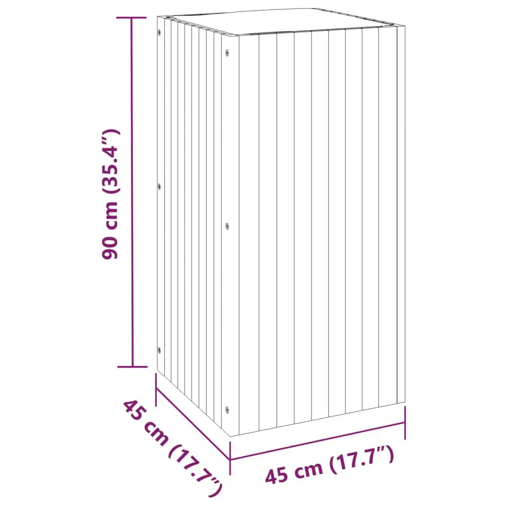 Garden Planter Box Indoor Outdoor 45x45x90cm Solid Wood Acacia Brown