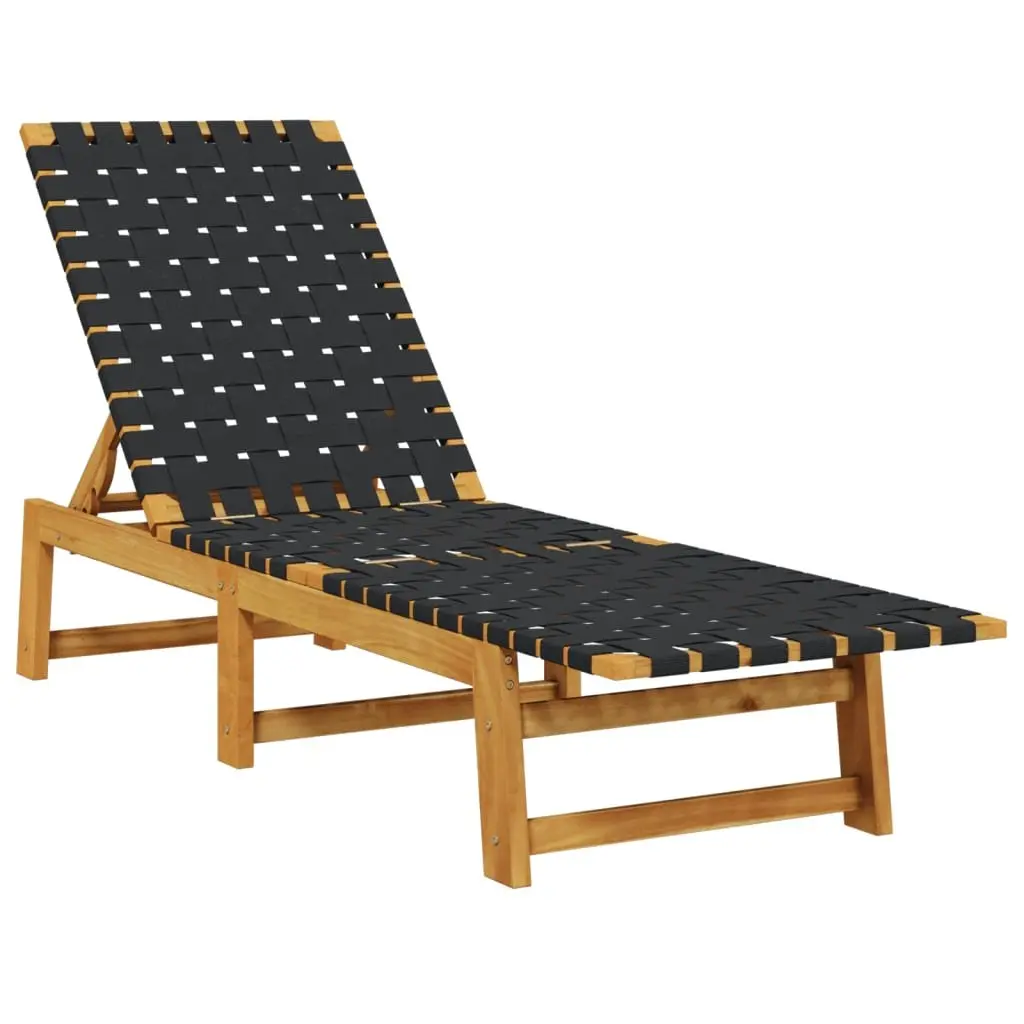 Black Acacia Sun Lounger