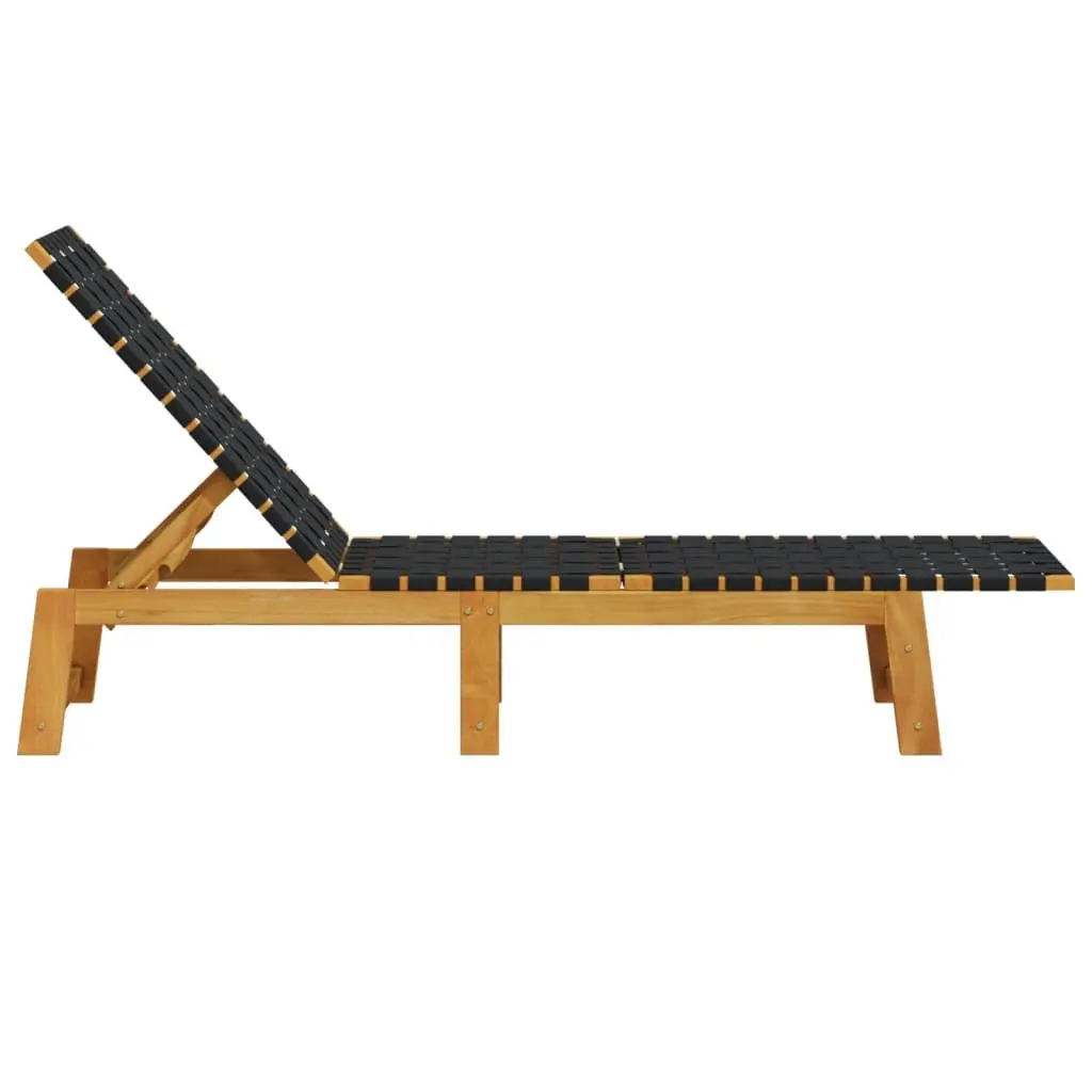Black Acacia Sun Lounger