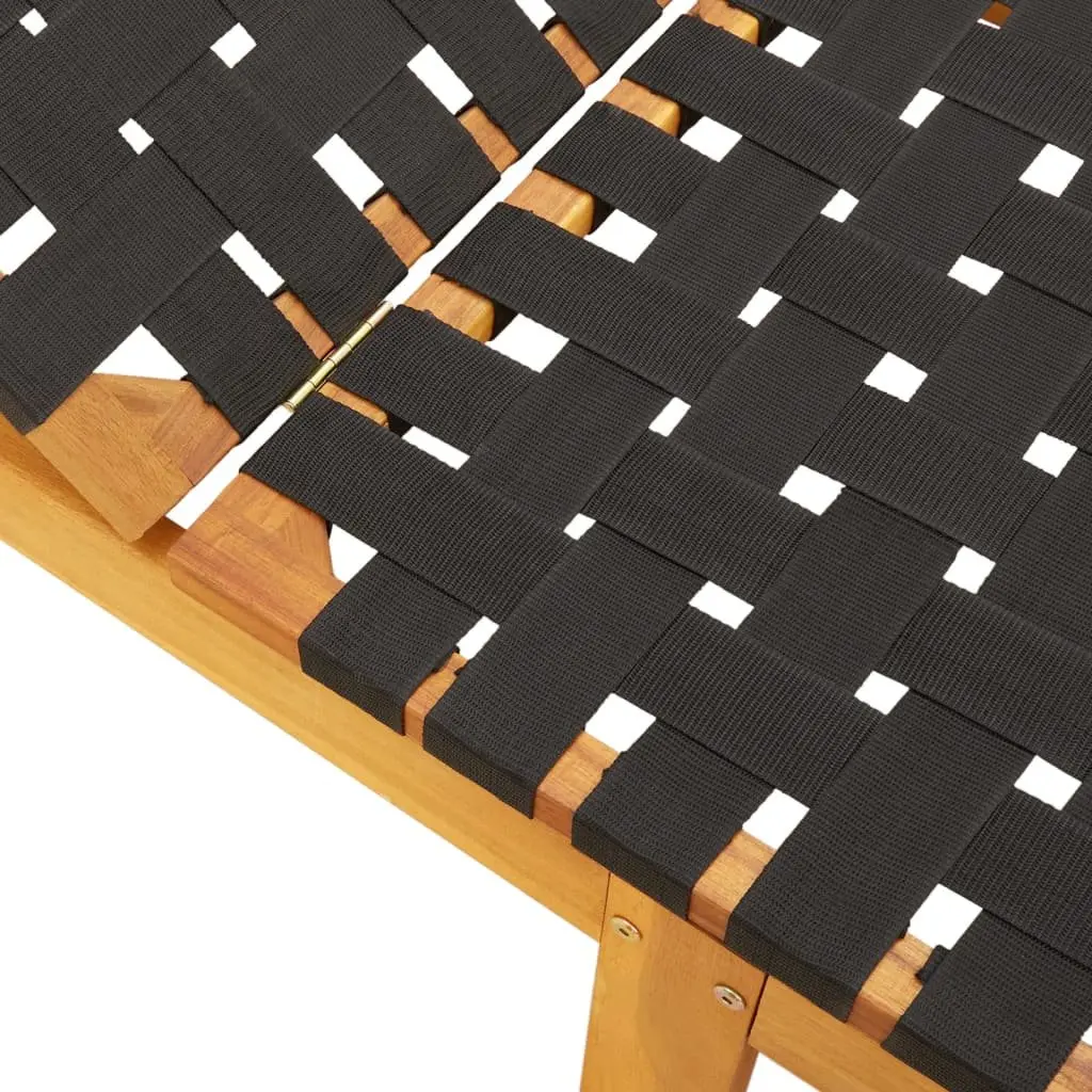 Black Acacia Sun Lounger