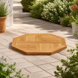 Reliable Octagonal Wooden Table Top, Perfect for Your Garden