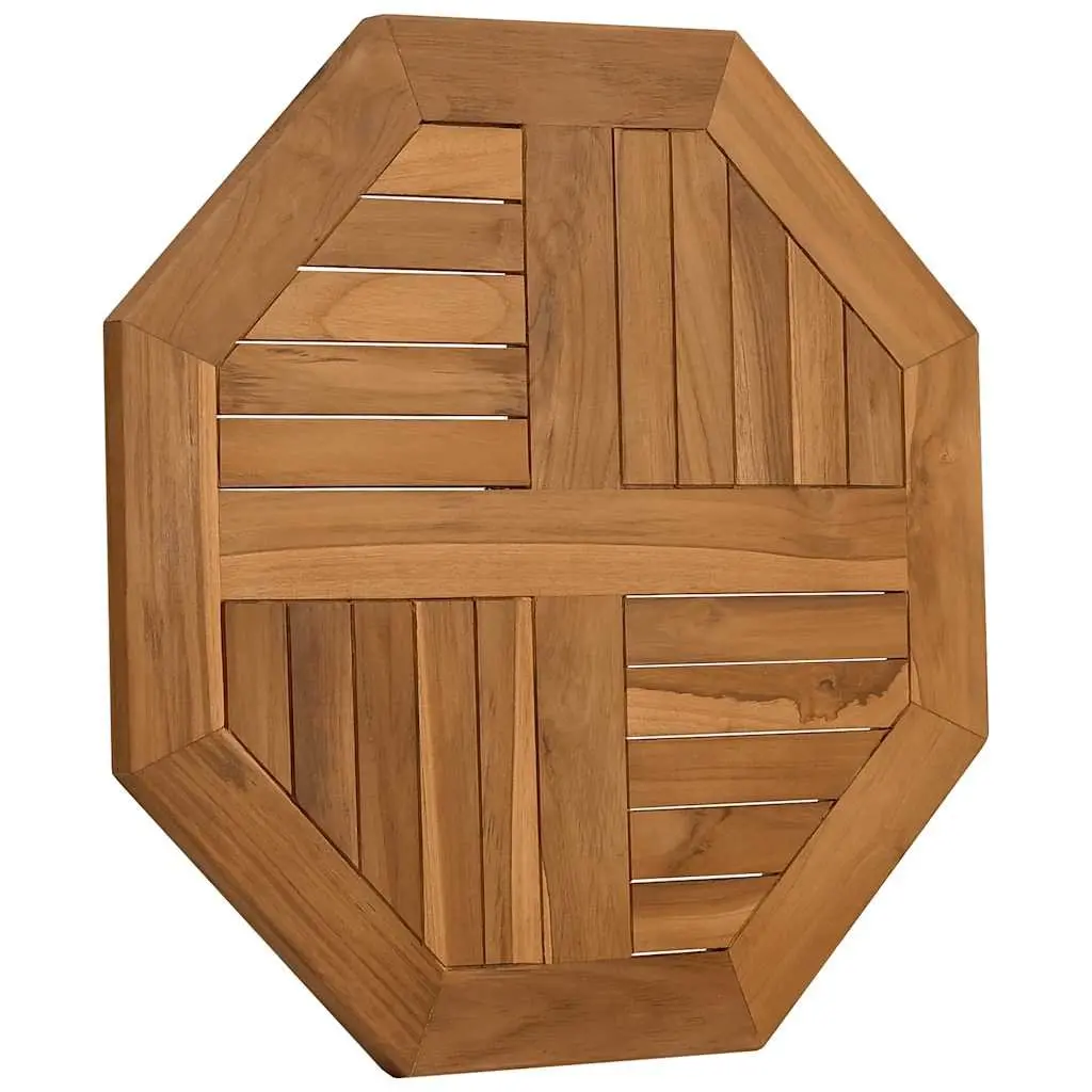 Octagonal Wooden Table Top 60x60cm Solid Teak Garden Dining Brown