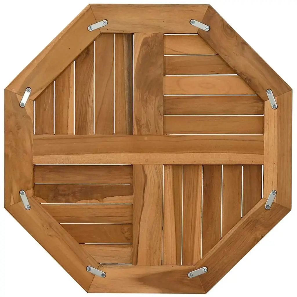 Octagonal Wooden Table Top 60x60cm Solid Teak Garden Dining Brown