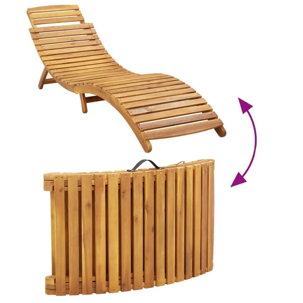 Sun Lounger Outdoor Lounge Chair Garden Patio Poolside Furniture Beige with Cushion