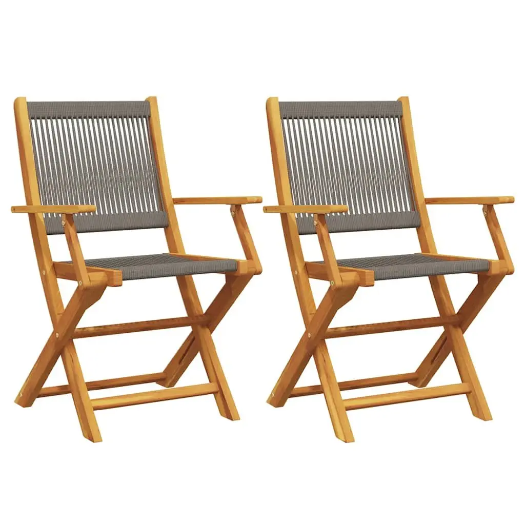 Grey Folding Garden Chairs for Outdoor Use