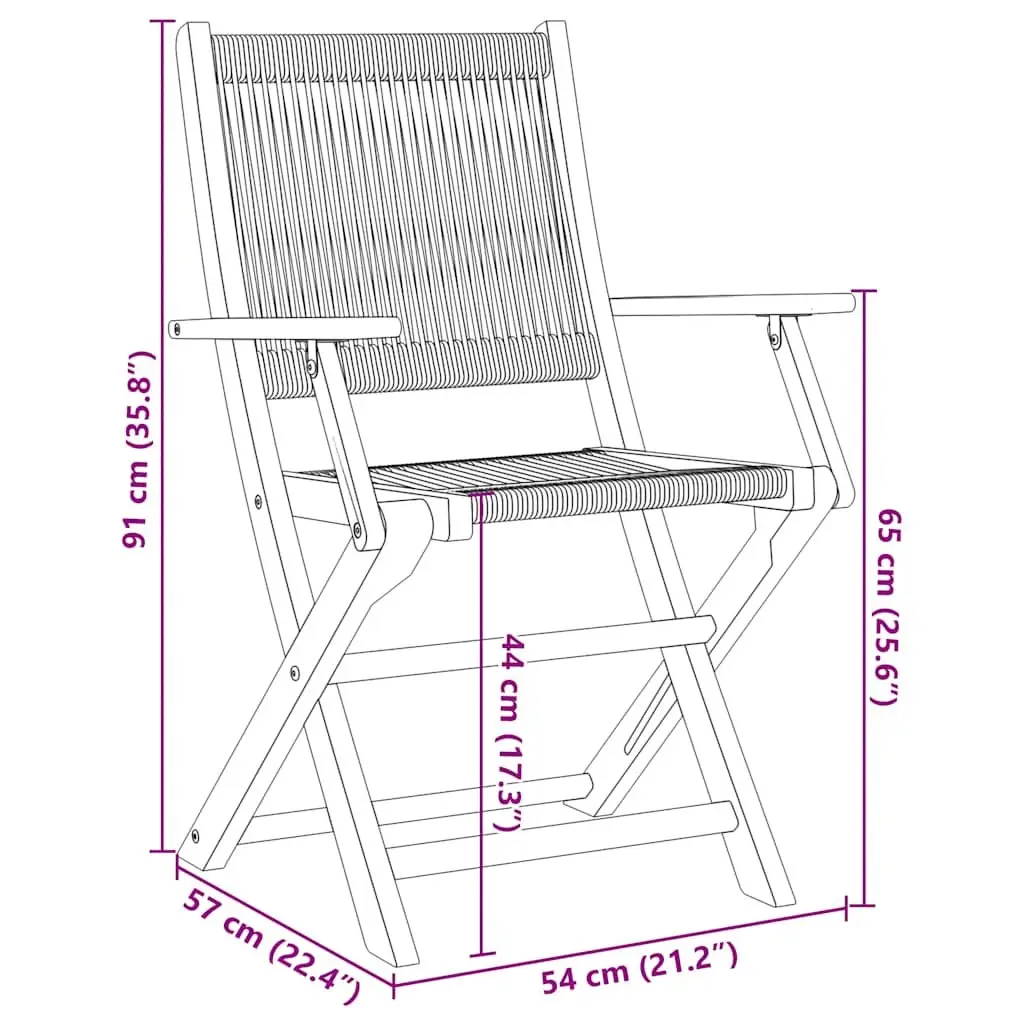 Grey Folding Garden Chairs for Outdoor Use
