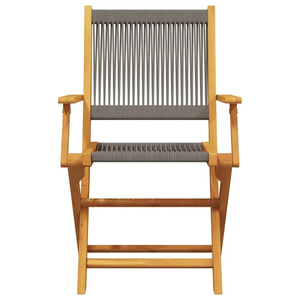 Grey Folding Garden Chairs for Outdoor Use
