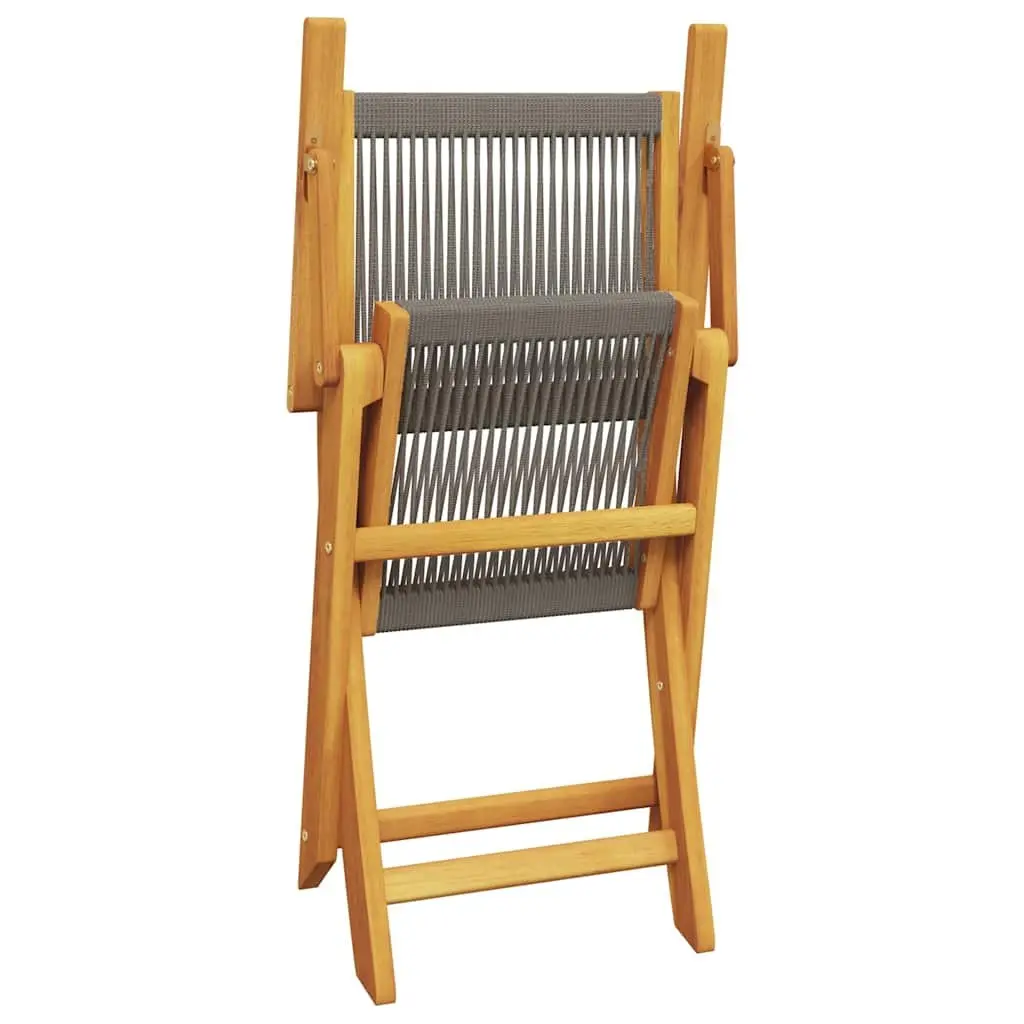 Grey Folding Garden Chairs for Outdoor Use