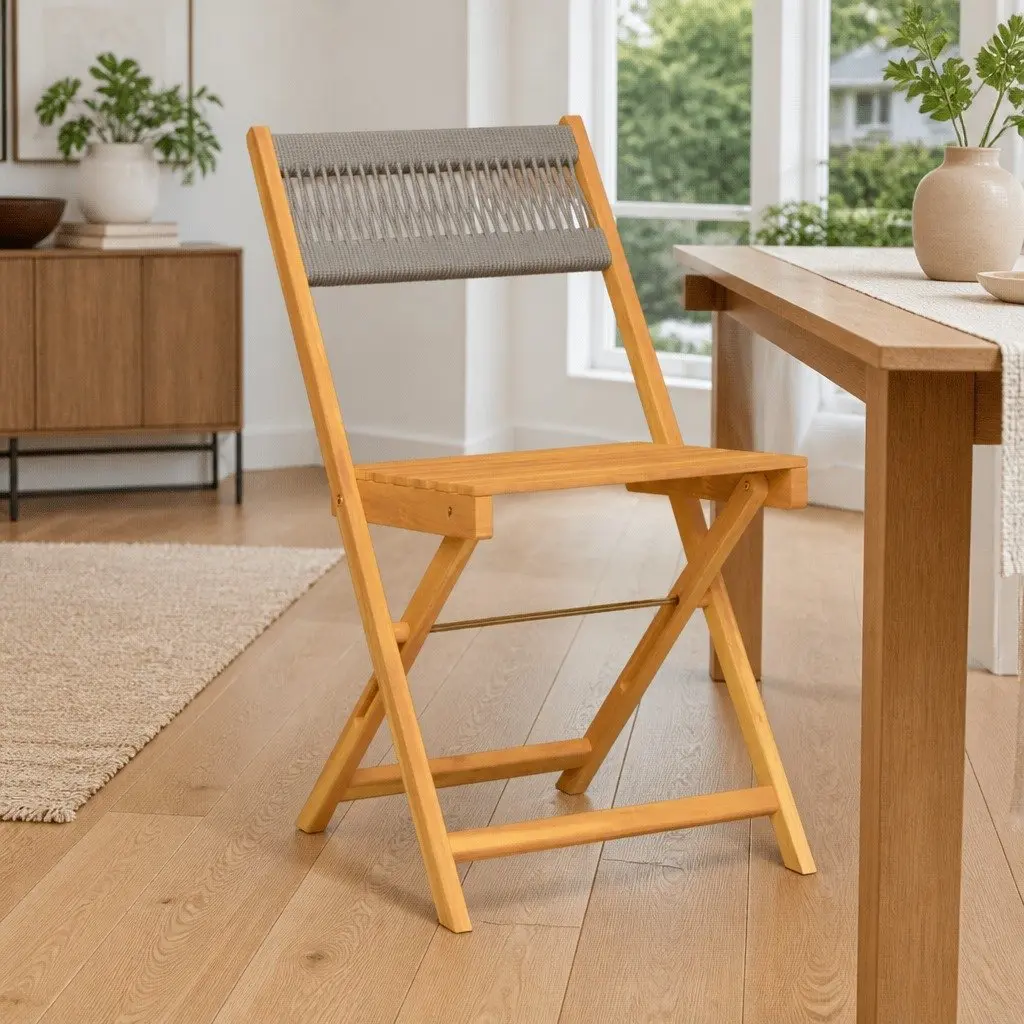 Grey Bistro Chairs Set for Outdoor Use
