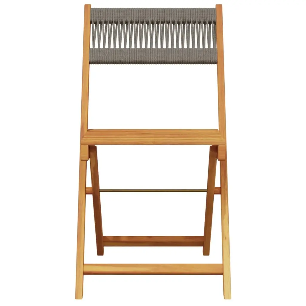Grey Bistro Chairs Set for Outdoor Use