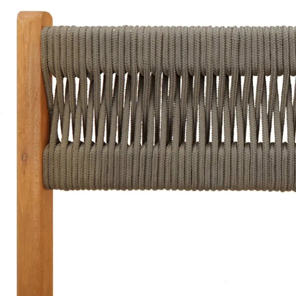 Grey Bistro Chairs Set for Outdoor Use