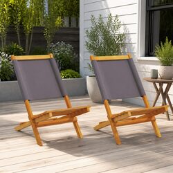 Comfortable Outdoor Garden Chairs - Set of Two