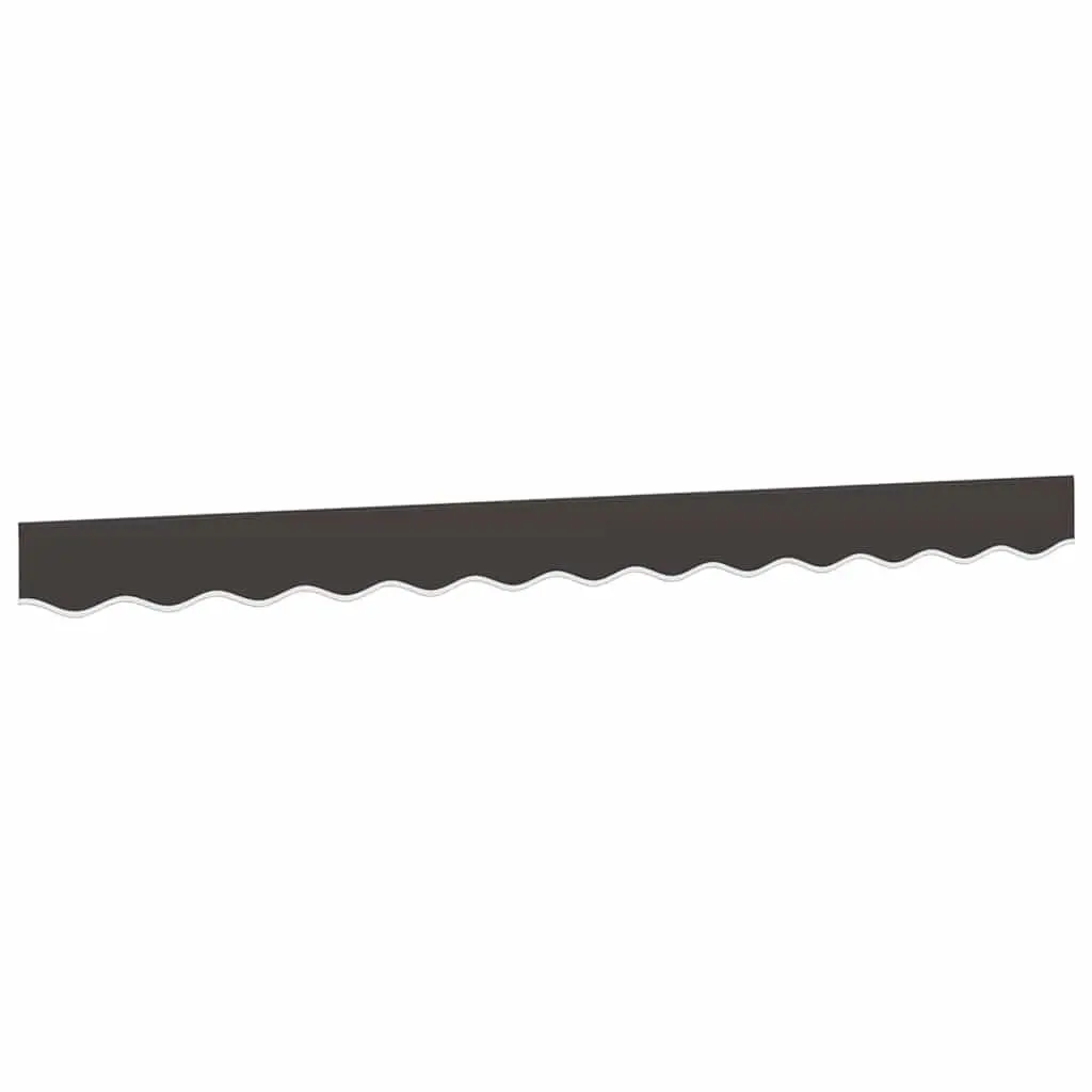 Replacement Awning Valance Fabric 3.5m Anthracite Stripe