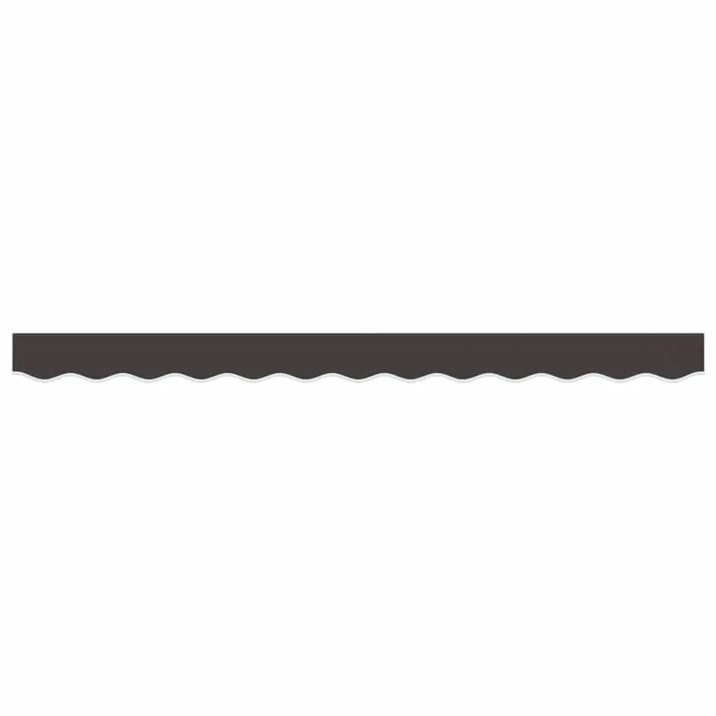 Replacement Awning Valance Fabric 3.5m Anthracite Stripe