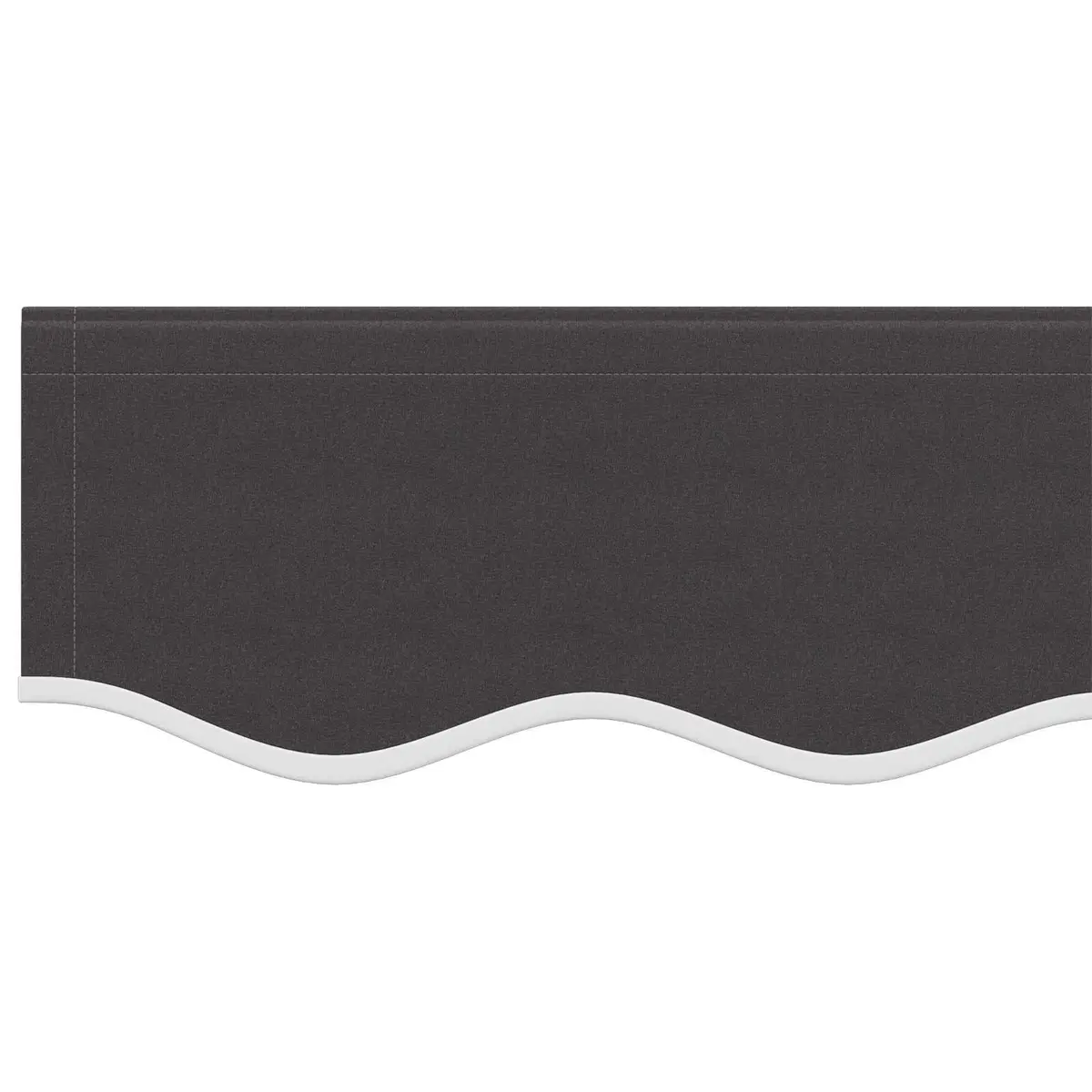 Replacement Awning Valance Fabric 3.5m Anthracite Stripe