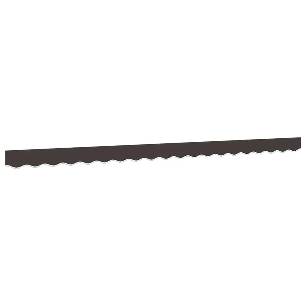 Replacement Awning Valance Fabric 4m Anthracite Stripe Water UV Resistant