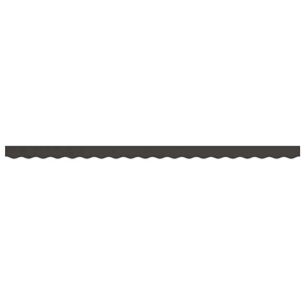 Replacement Awning Valance Fabric 4m Anthracite Stripe Water UV Resistant