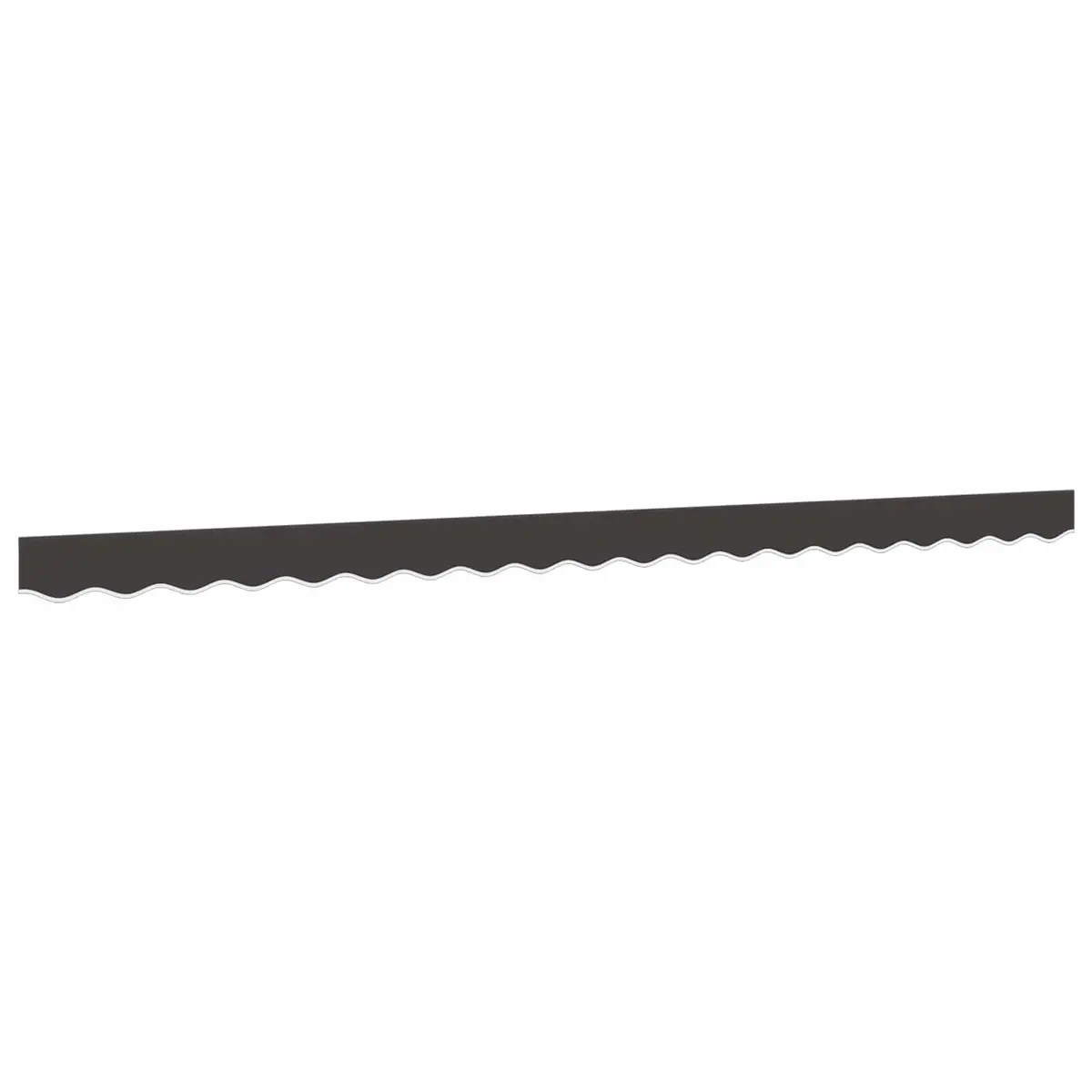 Replacement Awning Valance Fabric 4.5m Anthracite Stripe Garden Outdoor