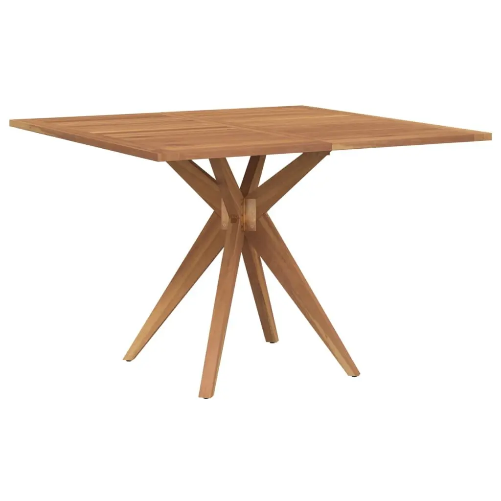 Solid Wood Garden Table Square Outdoor Patio Furniture 110x110x75cm Brown