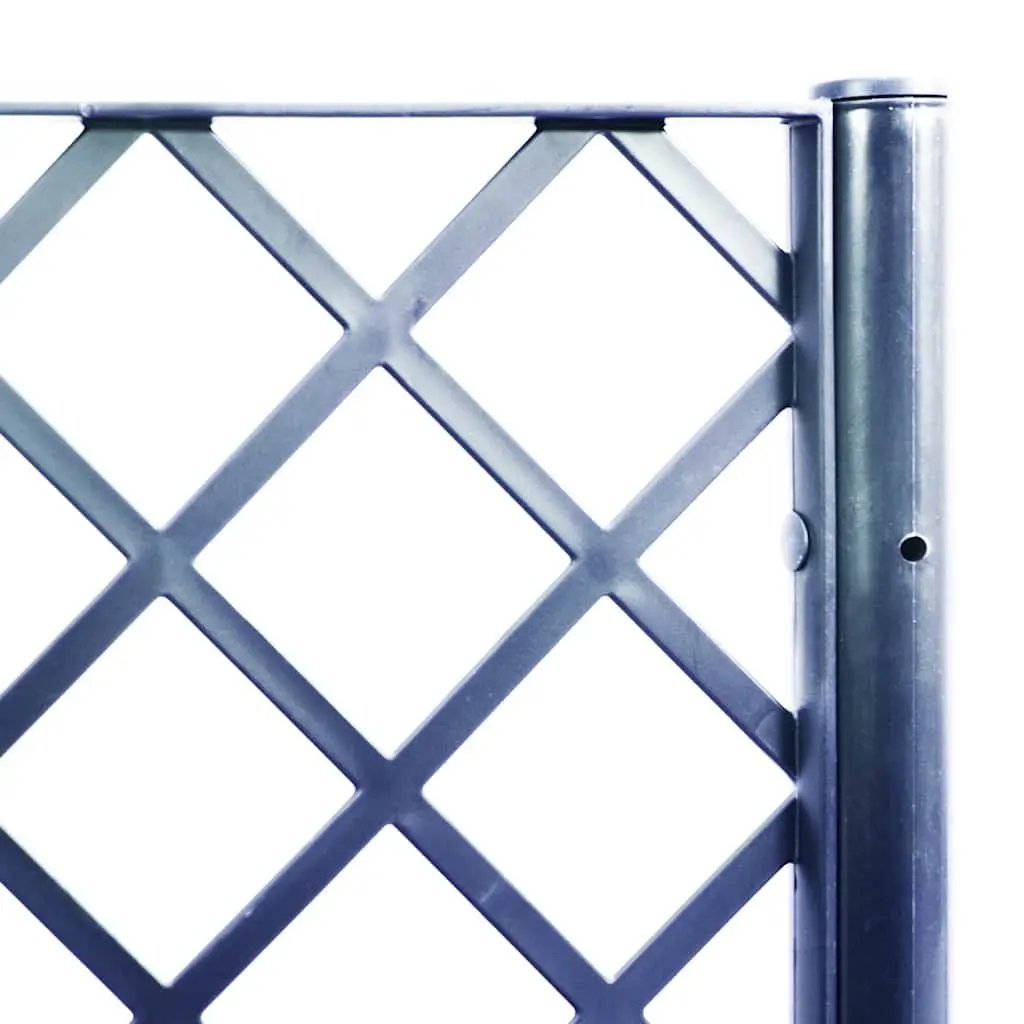 Garden Planter Trellis Support Outdoor Climbing Plants 160x40x140cm Grey