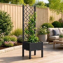 Reliable Garden Planter with Trellis for Outdoors