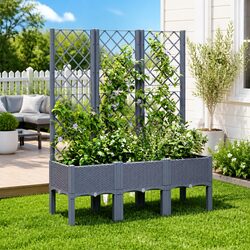 Reliable Garden Planter with Trellis for Your Plants