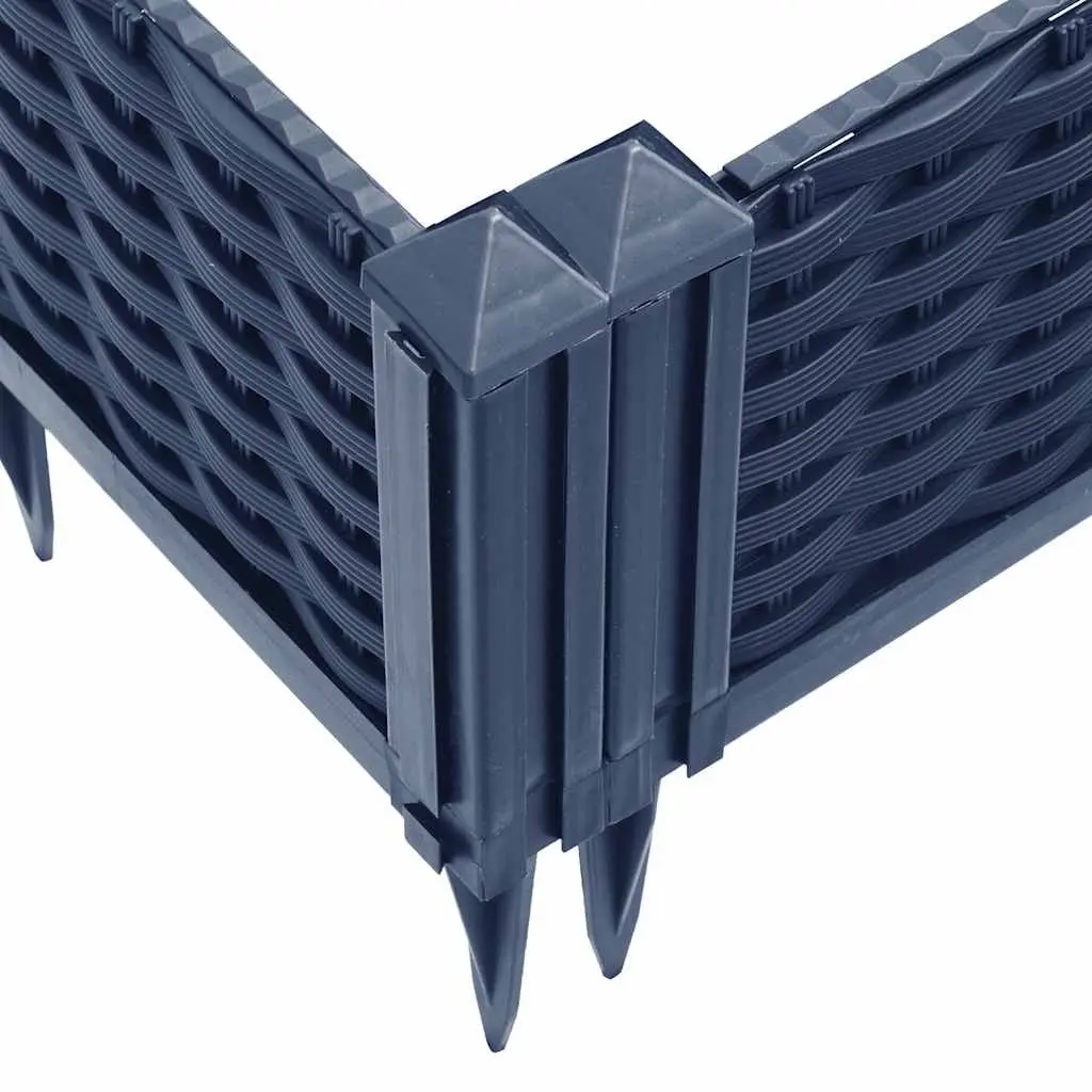 Garden Planter Modular Raised Bed 42.5x42.5x28.5cm Grey