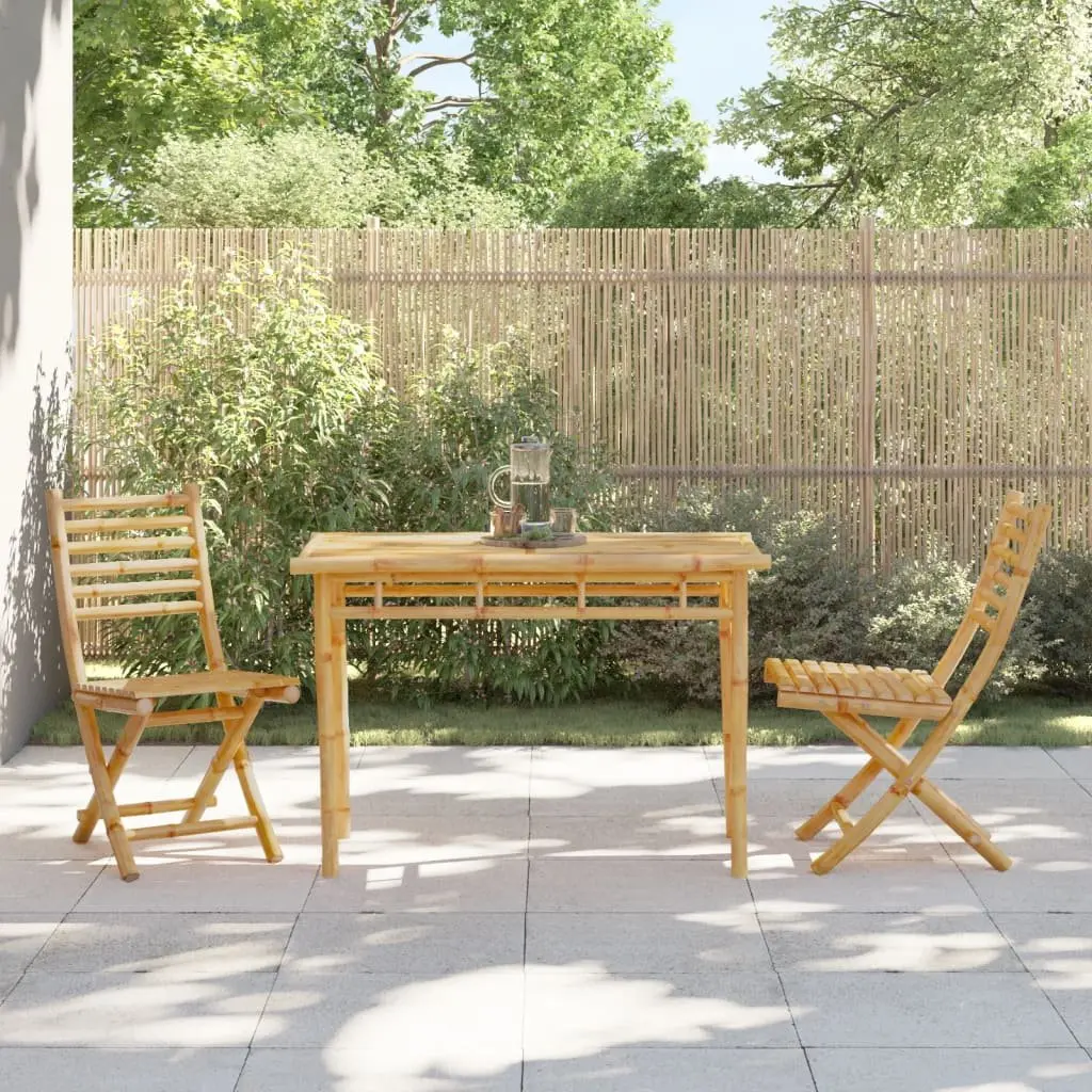 Outdoor Bamboo Dining Table 110x55x75cm